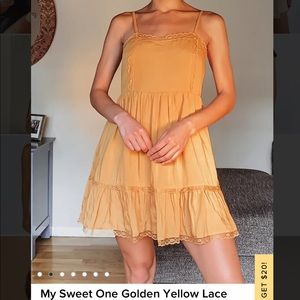 Lulus Babydoll Mini Dress Size S